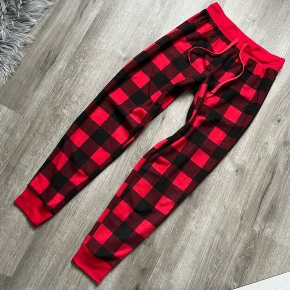Fleece Plaid Lounge Pajama Jogger Pant - Picture 6 of 6